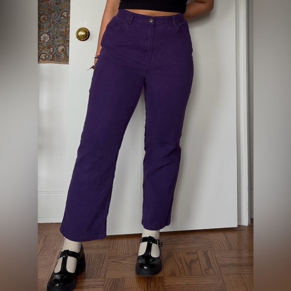 vintage purple straight leg GW jeans